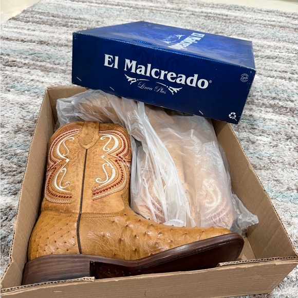 New Exotic Ostrich Cowboy Boots - Picture 2 of 7